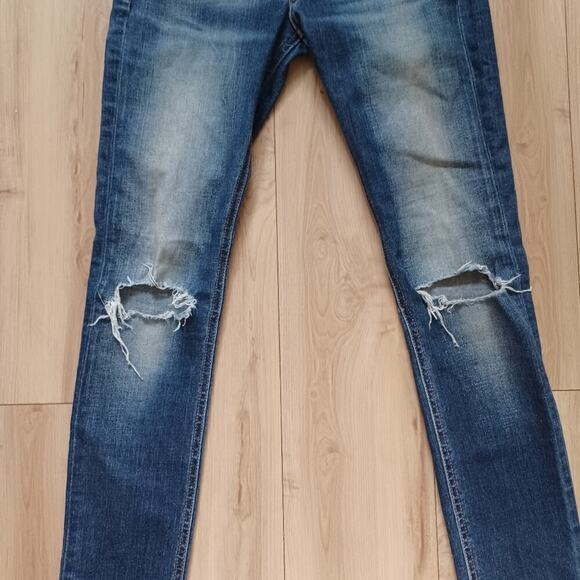Rag & Bone The Skinny Jeans Pacifico Destroyed Size 24 Light - Picture 4 of 11